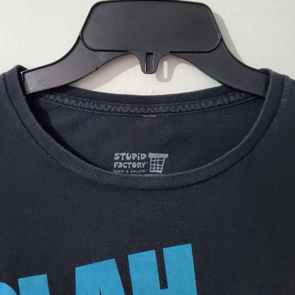 Stupid Factory juniors "Blah Blah Blah" graphic tee. In used condition. - Picture 2 of 15
